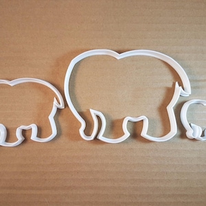 Elephant Mammal Animal Shape Cookie Cutter Dough Biscuit Pastry Fondant Sharp Stencil African