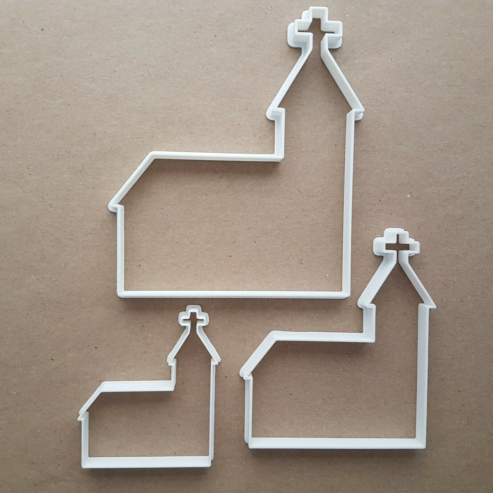 Church Steeple Cross Building Shape Cookie Cutter Dough Biscuit Fondant Stamp