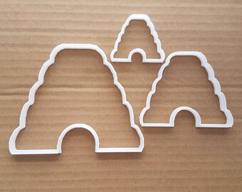 Beehive Nest Honey Bees Shape Cookie Cutter Dough Biscuit Pastry Fondant Sharp Stencil Animal Hive Insect Bug Garden