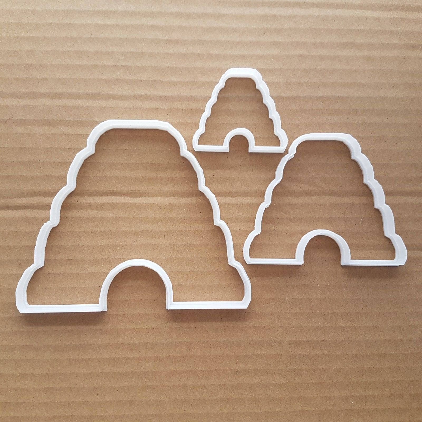 Beehive Nest Honey Bees Shape Cookie Cutter Dough Biscuit Pastry Fondant Sharp