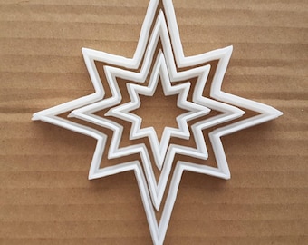Star North Nativity Xmas Shape Cookie Cutter Dough Biscuit Pastry Fondant Sharp Stencil Christmas Sky