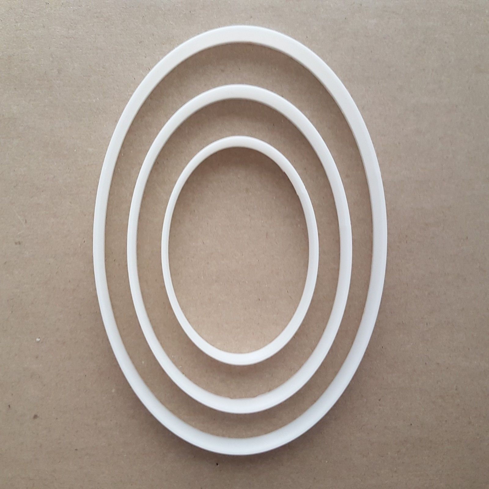 Oval Curve Egg Ellipse Shape Cookie Cutter Dough Biscuit Pastry Fondant Sharp