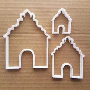 Ginger Bread House Sweets Shape Cookie Cutter Dough Biscuit Pastry Fondant Sharp Stencil Xmas Christmas Gingerbread Cake Dessert Food