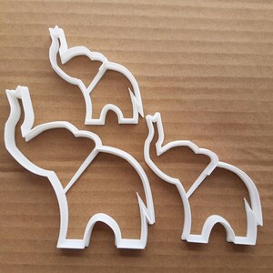 Elephant African Mammal Shape Cookie Cutter Dough Biscuit Pastry Fondant Sharp Stencil Animal