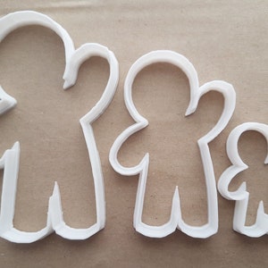 Ginger Bread Man Boy Shape Cookie Cutter Dough Biscuit Pastry Fondant Sharp Stencil Gingerbread Person Xmas Christmas Food