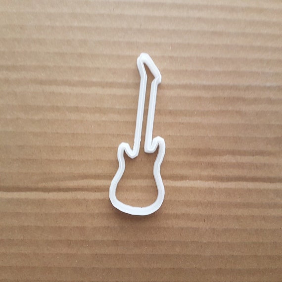 Guitar Bass Acoustic Electric Shape Cookie Cutter Music Biscuit Pastry Stencil