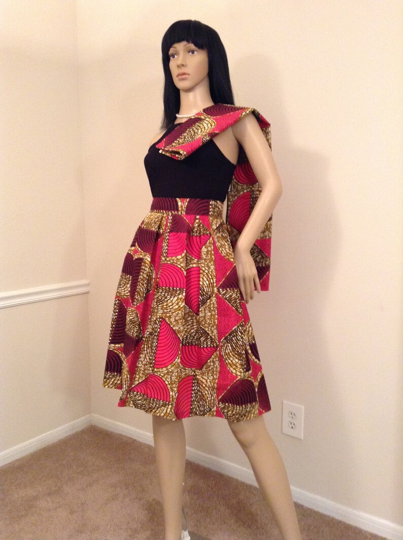A line skirt,African dress,gele African skirt set,African fabric,girl skirt,dashiki fabric,kente skirt Skirt and head wrap set,women skirt