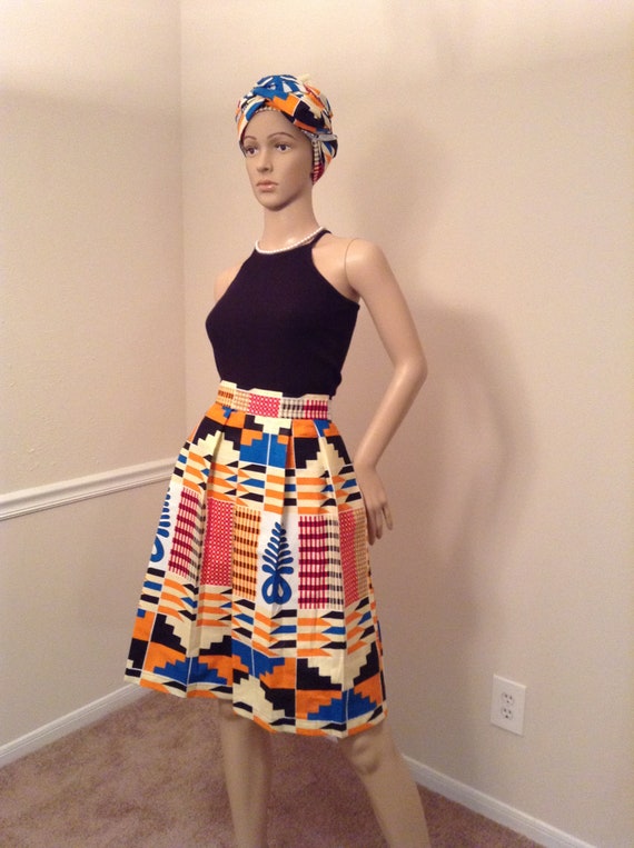 african dress with head wrap