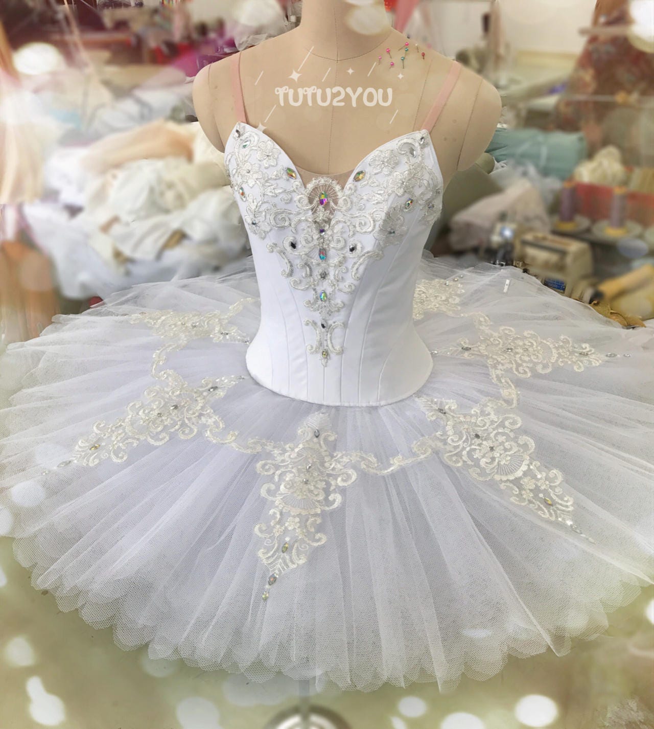 スカート Ballerina blooming tulleskirt (white) Ballerina blooming tulleskirt (white)
