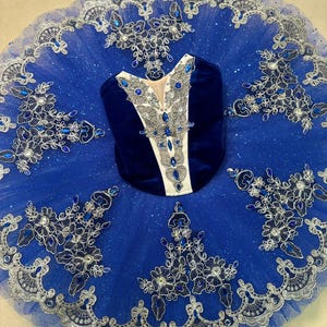 B-038 Professional Blue Platter Ballet Tutu YAGP