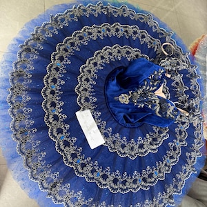 B-034 Professional Blue Platter Ballet Tutu YAGP