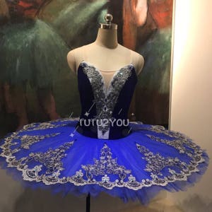 B-003 Professional Blue Platter Ballet Tutu YAGP