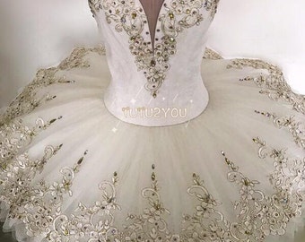 W-002 Paquita White professional ballet tutu