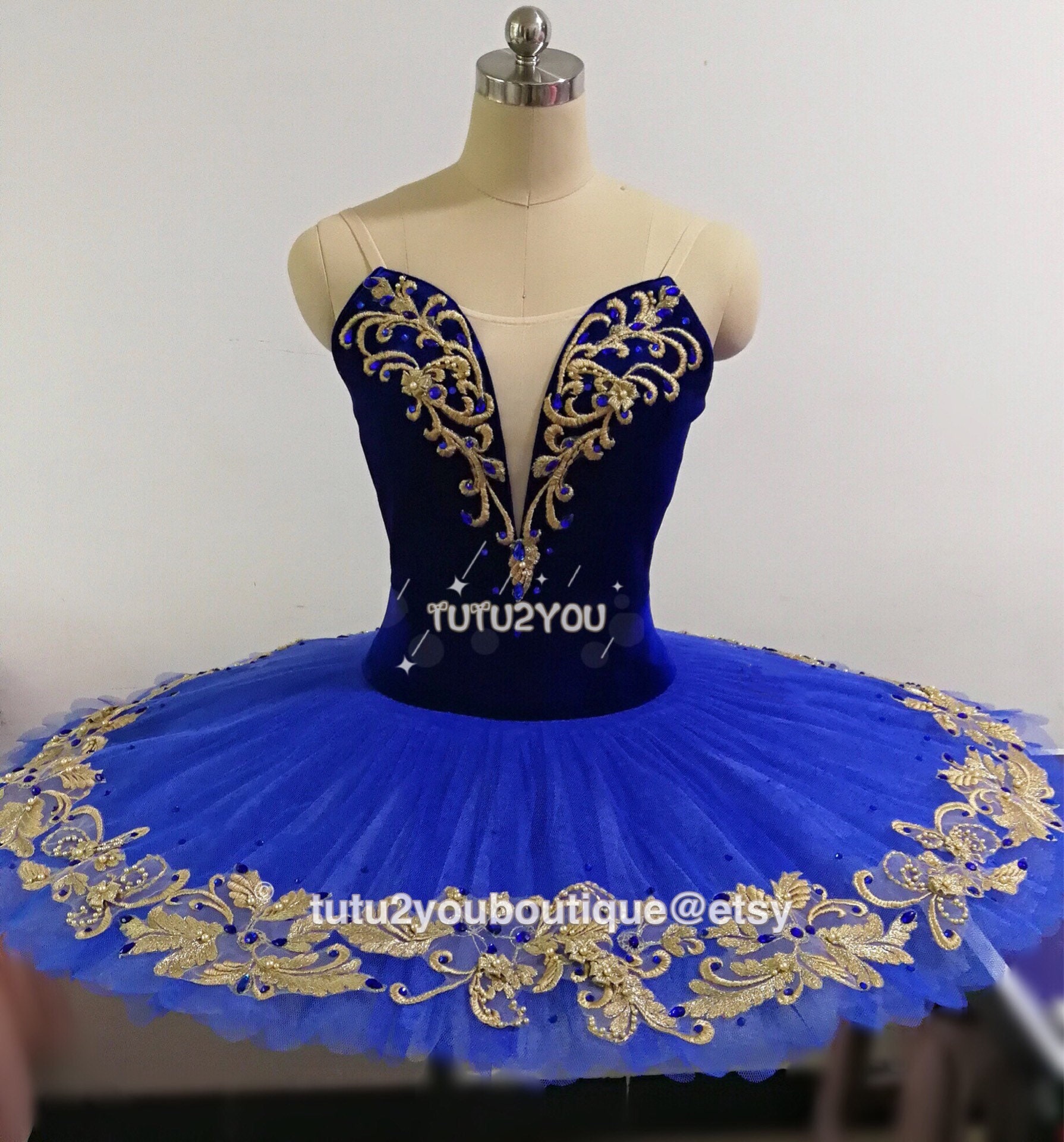 B-023 Professional Blue Platter Ballet Tutu YAGP