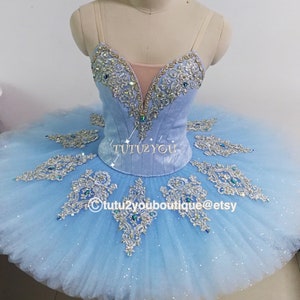 B-028 Professional Blue Platter Ballet Tutu YAGP