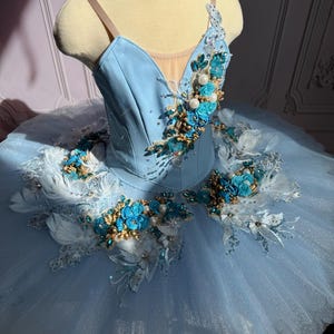 B-032 Professional Blue Platter Ballet Tutu YAGP