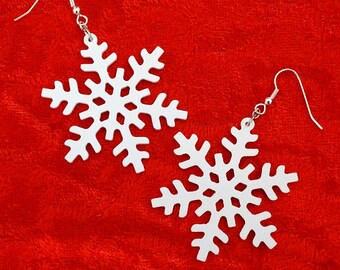 Boucles d'oreilles "Flocon de neige"