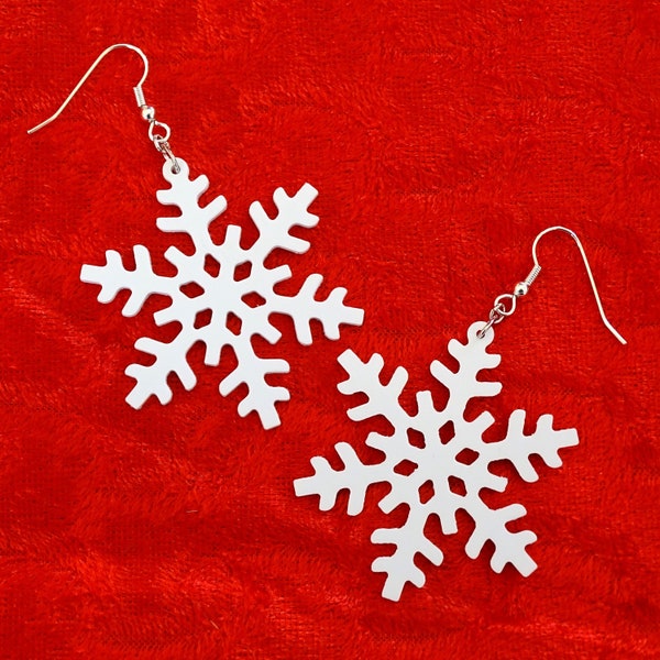 Boucles d'oreilles "Flocon de neige"