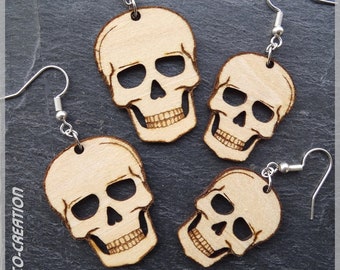 Boucles d'oreilles "Tête de mort"