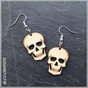 Boucles d'oreilles Tête de mort Petit Modèle (PM)