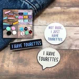 Tourettes Awareness Enamel Pin | Customise Your Own Enamel Pin Badge  Gift