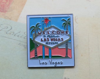 Las Vegas Sign Enamel Pin | USA Inspired | American Road Trip ||  Gift | Lapel Pin, Badge |Picture Frame  Gift