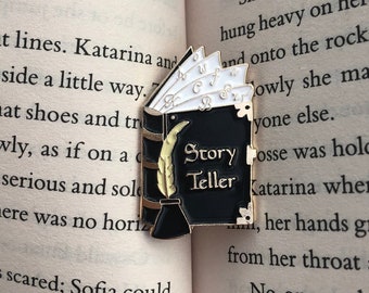 The Story Teller Book Enamel Pin Gift | Writer, Reader Gift