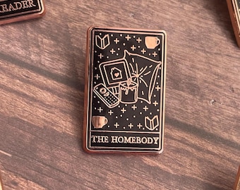 The Homebody, Tarot Card Enamel Pin | Lapel Pin, Badge | Hard Enamel | Introvert