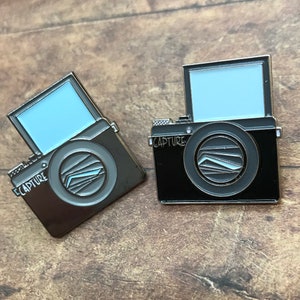 Vlogging Camera Enamel Pin: Photographer Gift