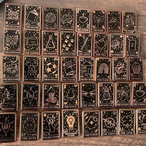 Tarot Card Enamel Pins | Hobbies Lifestyle Gift | Gift | Lapel Pin, Badge | Hard Enamel