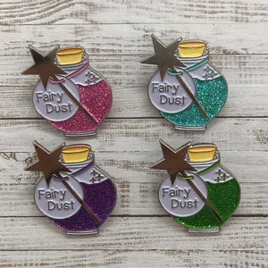 Fairy Dust Jar Enamel Pin: Glitter Magic Lapel Pin