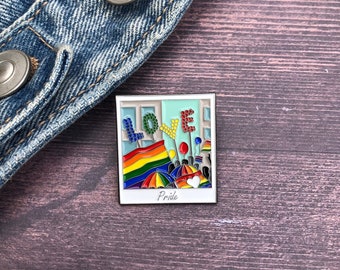 Pride Photograph LGBT | Enamel Pin | Badge | Stocking Filler | LGBTQI+ Rainbow