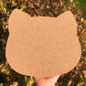 Katzengesicht Pinnwand | Emaille Pin Display | Kork Bord