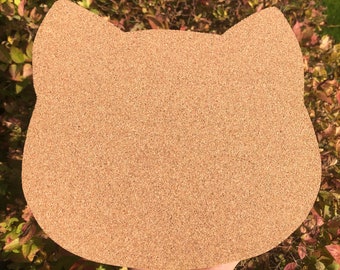 Cat Face Pin Board | Enamel Pin Display | Cork Board