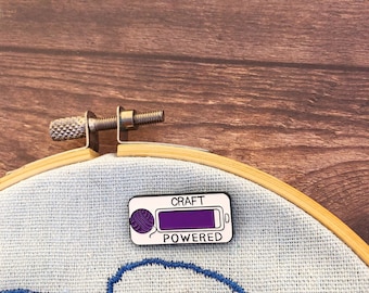 Powered By Crafts Needle Minder | Sewing, Knitting, Craft | Five Variations |  Gift