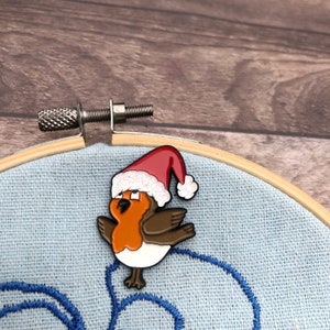 Petirrojo navideño Needle Minder / Regalo