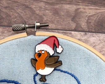 Needle Minder Christmas Robin | Stocking Filler  Gift