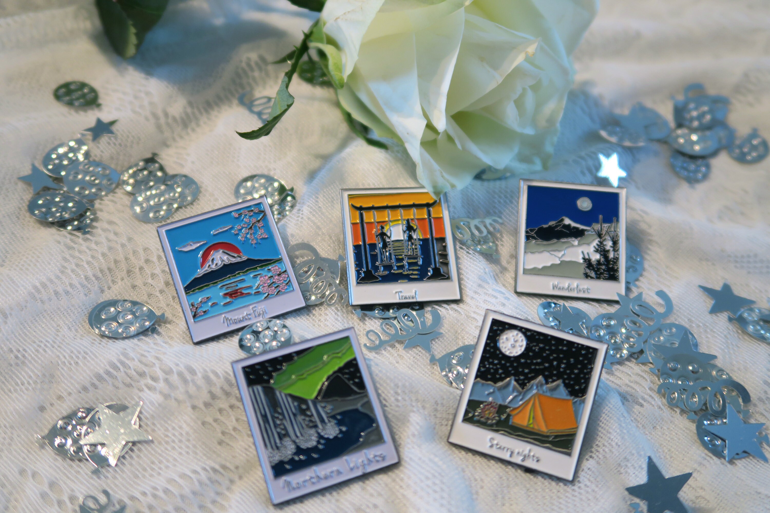 Custom Enamel Pins for Wedding Favours, Party Etc. (Minimum 50 pieces