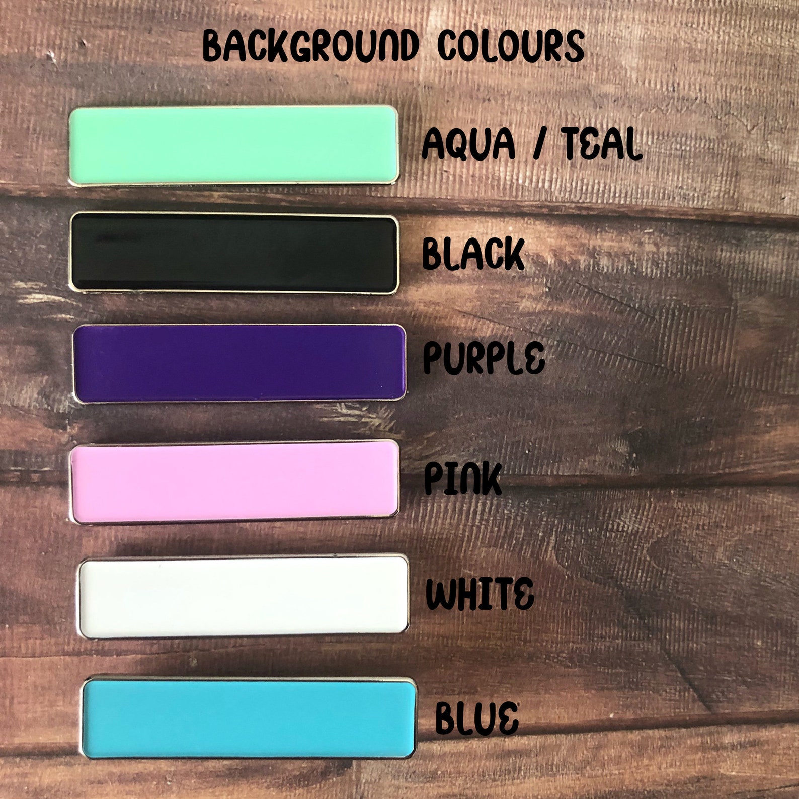 Personalised Design Your Rectangle Enamel Pin Customised Pin Etsy