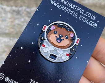 Quokka Astronaut Enamel Pin | Space Explorer | Lapel Pin, Badge |