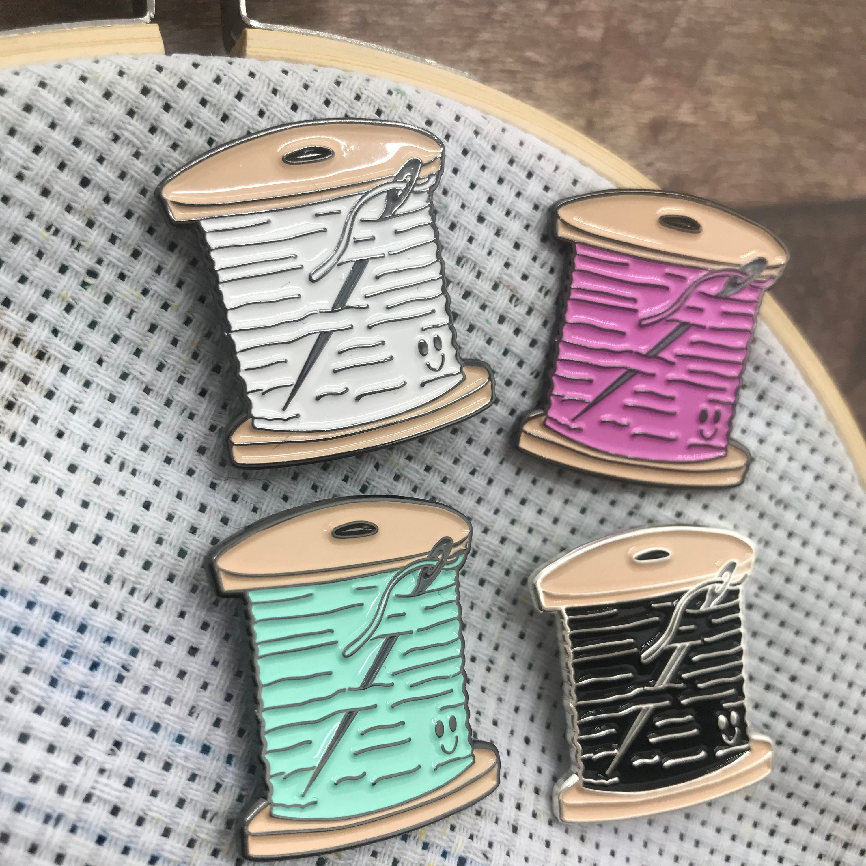 Sewing Cross Stitch Bobbin Needle Minder Sewing, Knitting, Craft Gift