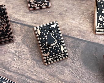 The Witch Tarot Card Enamel Pin | Gift | Lapel Pin, Badge | Hard Enamel
