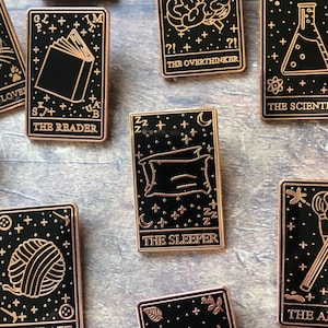 Tarot-Karte Emaille Pins Hobbys Lifestyle Geschenk Strumpffüller Geschenk Anstecknadel, Anstecker Harte Emaille Bild 10