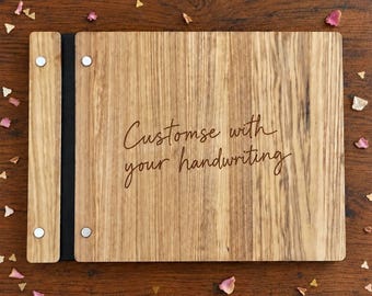 Personalised Handwriting Engraved Photo Album