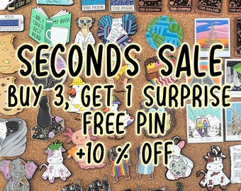 2023 Seconds Sale - Enamel Pins, Lapel Pins (Discounted Pins)  Gift Oops Pins