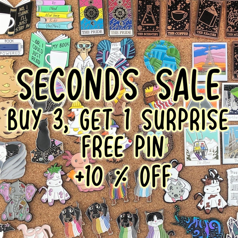 2023 Seconds Sale Enamel Pins, Lapel Pins Discounted Pins Gift Oops Pins zdjęcie 1