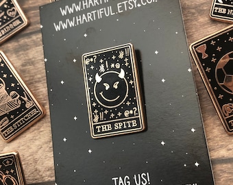 The Spite, Tarot Card Enamel Pin | Lapel Pin, Badge | Hard Enamel |