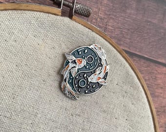 Needle Minder, Koi Fish Yin Yang | Craft, Cross Stitching Needle Nanny Magnetic