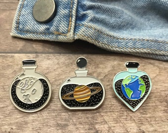 Space Potion Enaml Pin Set | Set of 3 Pins  Gift