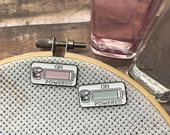 Gin & Pink Gin Powered Enamel Needle Minder |  Gift